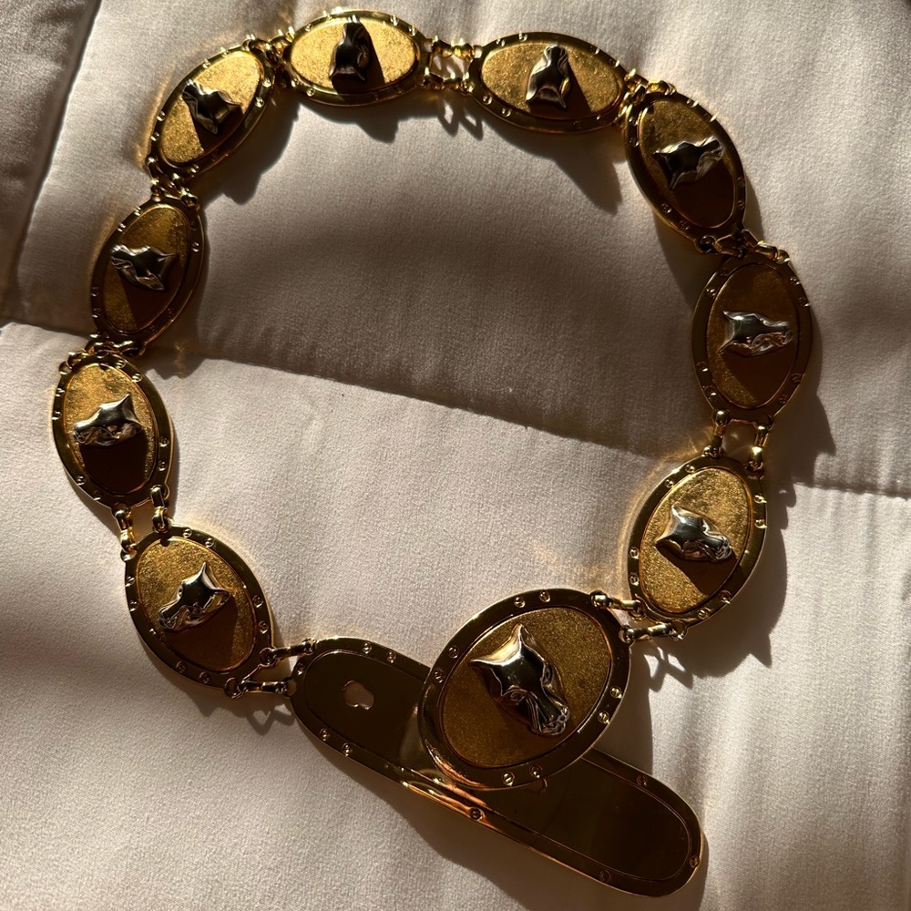 Vintage belt gold and silver